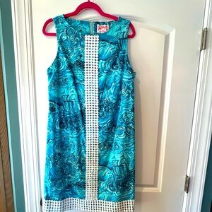 EUC Lilly Pulitzer Dark and Stormy Shift Dress size 12